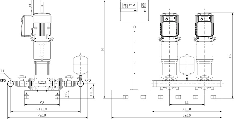 Установка Wilo-Comfort-Vario COR-2HELIX VE2202/VR-01