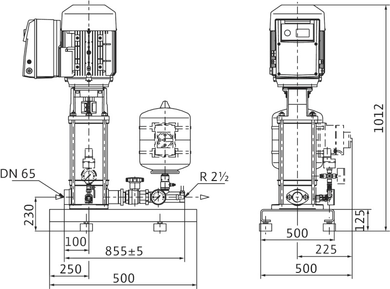 Установка Wilo-Comfort-Vario COR-1MVIE3203-7,5kW-GE