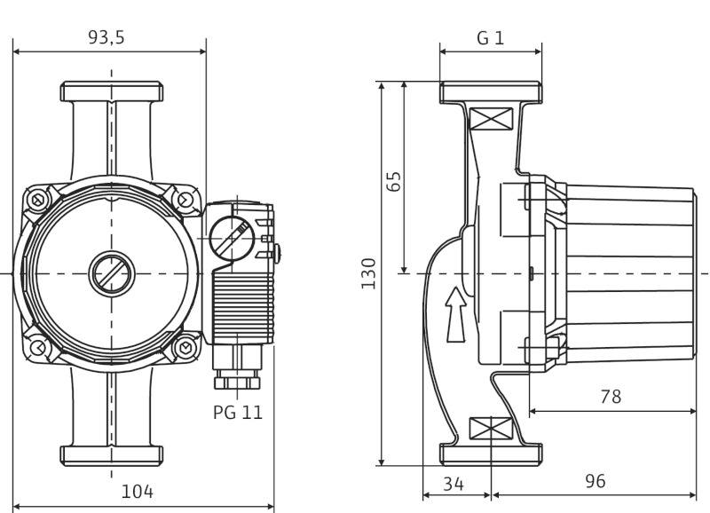 Насос Wilo Star-RS 15/4-130