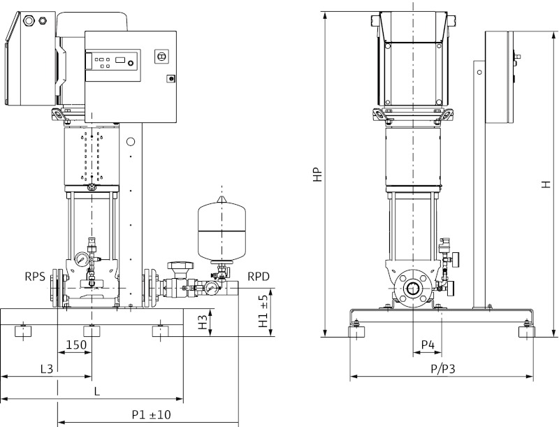 Установка Wilo-Comfort-Vario COR-1 HELIX VE 3604/K/VR-01