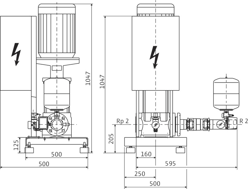 Установка Wilo-Comfort-Vario COR-1 MVIE 1605-6-2G-GE-R