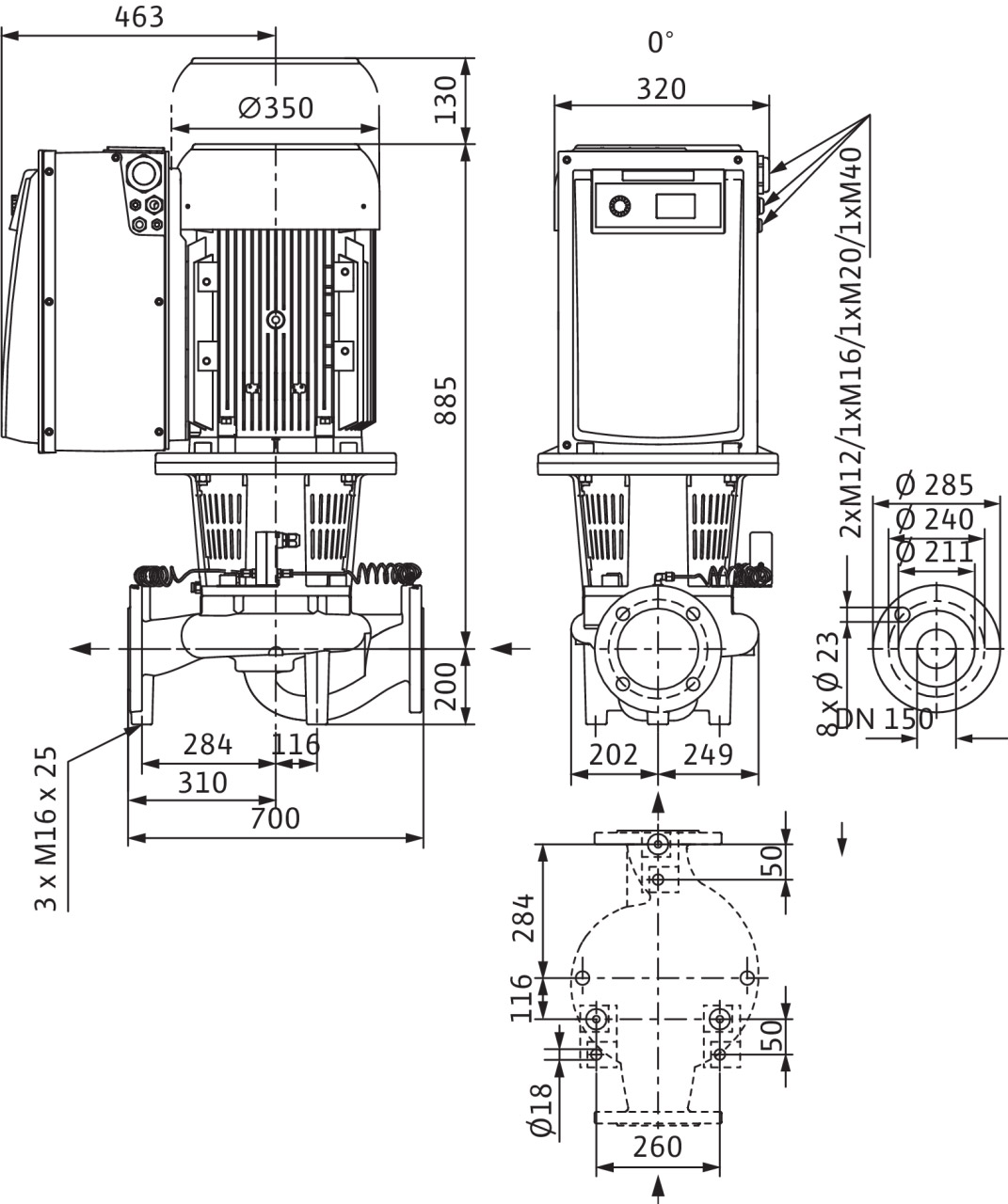 Насос Wilo IL-E150/220-11/4