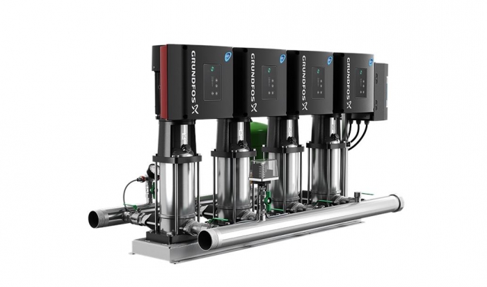 Установка повышения давления Grundfos Hydro Multi-E 4 CRE 5-2 (98486565) цена, описание, характеристики, фото