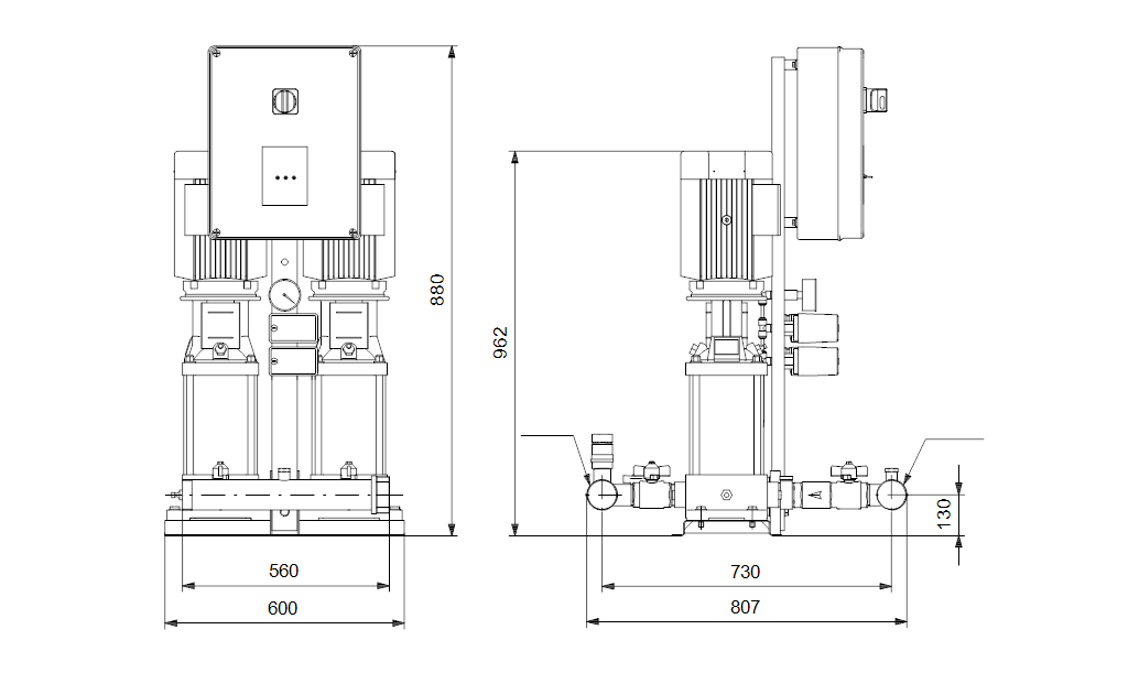 Grundfos Hydro Multi-S P 2CR15-5 3x400/50 DL